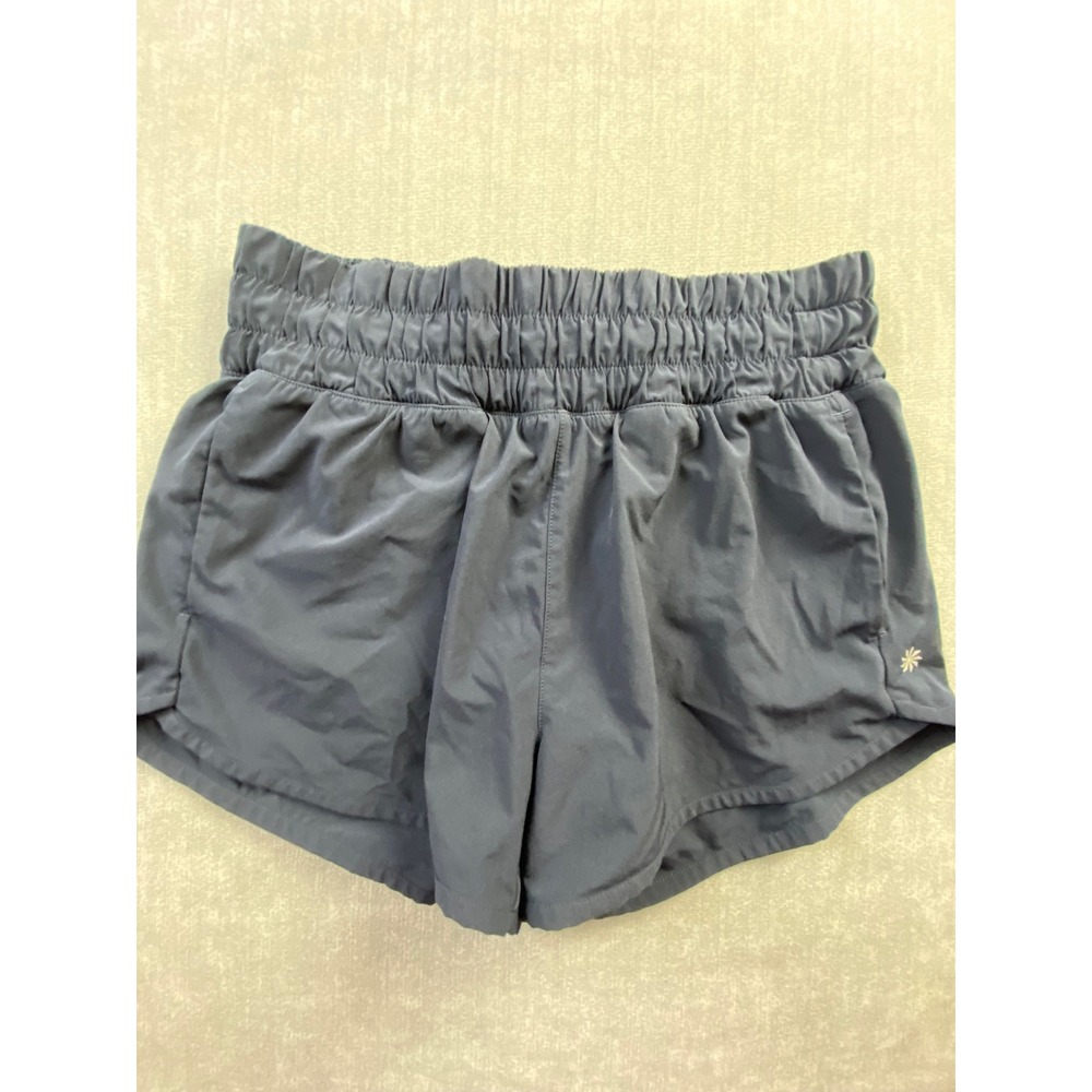 Athleta Girl Navy Blue Smocked Waist Athletic Running Shorts Sizeâ XL 14